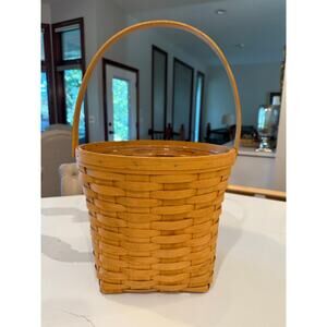 Longaberger 1998 13 Inch Measuring Basket W/ Protector EUC